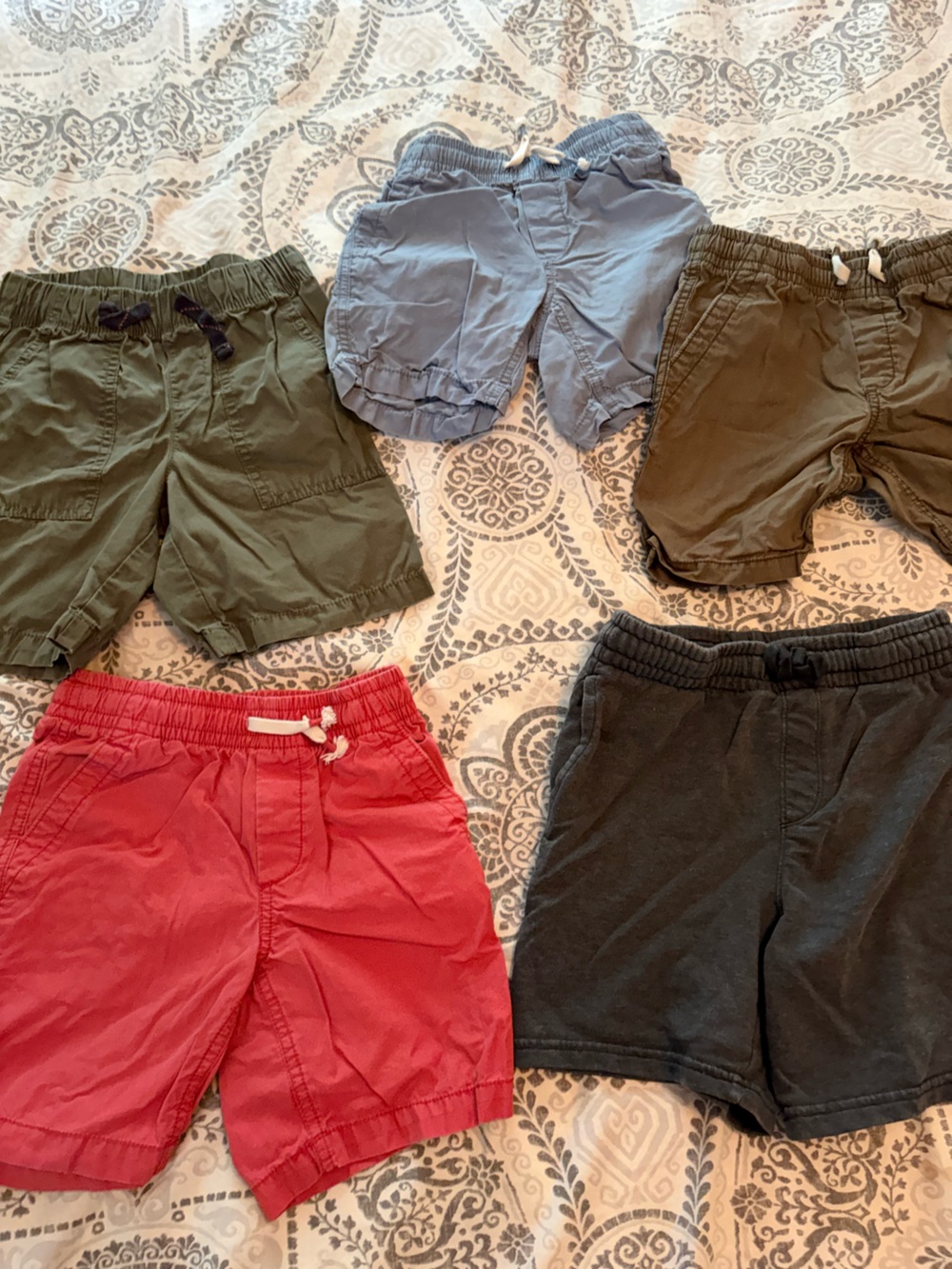 Kids Red Drawstring Shorts - various brands including Gap